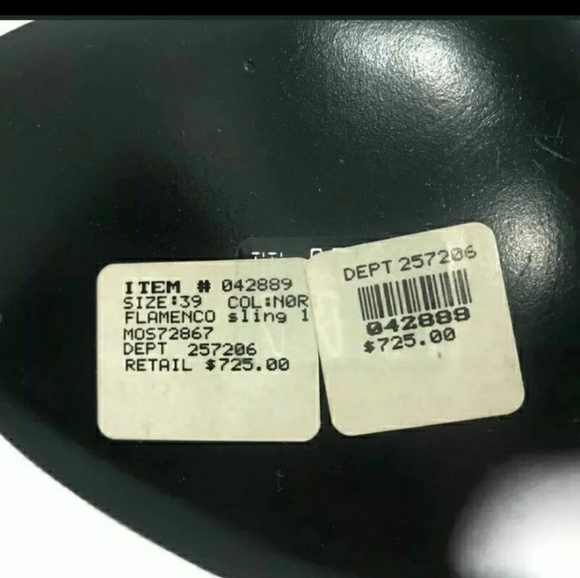 Sz.39 Christian Dior Flamenco Slingback Heels - Picture 10 of 12